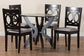 Baxton Studio Rita Modern Grey and Dark Brown Finished Wood 5-Piece Dining Set FredCo