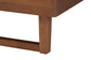 Baxton Studio Roald Mid-Century Modern Grey Fabric and Walnut Brown Wood Queen Size Platform Bed FredCo