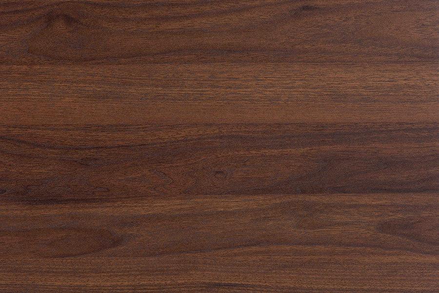 Baxton Studio Roden Transitional Dark Brown Nightstand with Rattan FredCo