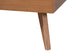 Mid-century modern wood furniture leg with natural finish from FredCo International