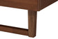 Baxton Studio Rondell Mid-Century Modern Ash Walnut Woven Rattan Queen Size Bed FredCo
