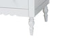 Baxton Studio Roni Modern White Scalloped Wood 4-Piece Twin Bedroom Set with Two Nightstands FredCo