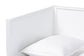 Baxton Studio Roni Modern White Scalloped Wood Twin Daybed with Trundle FredCo