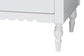 Baxton Studio Roni Modern White Wood 4-Drawer Chest with Scalloped Edges FredCo
