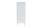 Baxton Studio Roni Modern White Wood 4-Drawer Chest with Scalloped Edges FredCo
