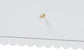Baxton Studio Roni Modern White Wood 4-Drawer Chest with Scalloped Edges FredCo