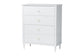 Baxton Studio Roni Modern White Wood 4-Piece Full Bedroom Set with Scalloped Edges FredCo