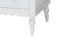 Baxton Studio Roni Modern White Wood 4-Piece Twin Bedroom Set with Scalloped Edges FredCo