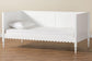 Baxton Studio Roni Modern White Wood Twin Daybed with Scalloped Edges FredCo
