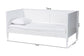 Baxton Studio Roni Modern White Wood Twin Daybed with Scalloped Edges FredCo