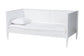 Baxton Studio Roni Modern White Wood Twin Daybed with Scalloped Edges FredCo