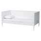 Baxton Studio Roni Modern White Wood Twin Daybed with Scalloped Edges FredCo