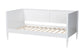 Baxton Studio Roni Modern White Wood Twin Daybed with Scalloped Edges FredCo