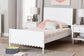 Baxton Studio Roni Modern White Wood Twin Platform Bed with Scalloped Edges FredCo