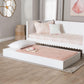 Baxton Studio Roni Modern White Wood Twin Trundle FredCo
