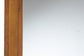 Baxton Studio Rowanne Mid-Century Modern Walnut Brown Rubberwood and Rattan Frame Wall Mirror FredCo