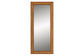 Baxton Studio Rowanne Mid-Century Modern Walnut Brown Rubberwood and Rattan Frame Wall Mirror FredCo