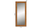 Baxton Studio Rowanne Mid-Century Modern Walnut Brown Rubberwood and Rattan Frame Wall Mirror FredCo