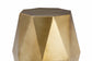 Baxton Studio Salman Geometric Bronze Metal Accent Table - Faceted Modern Side Table for Indoor or Semi-Outdoor Use FredCo
