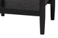Baxton Studio Shirin Mid-Century Beige Fabric and Black Wood 1-Drawer Nightstand FredCo