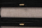 Baxton Studio Shirin Mid-Century Beige Fabric and Black Wood 6-Drawer Dresser FredCo