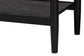 Baxton Studio Shirin Mid-Century Beige Fabric and Black Wood 6-Drawer Dresser FredCo