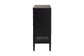 Baxton Studio Shirin Mid-Century Beige Fabric and Black Wood 6-Drawer Dresser FredCo