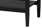 Baxton Studio Shirin Mid-Century Beige Fabric and Black Wood Queen 4-Piece Bedroom Set FredCo
