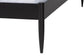 Baxton Studio Shirin Mid-Century Beige Fabric and Black Wood Queen Platform Bed FredCo