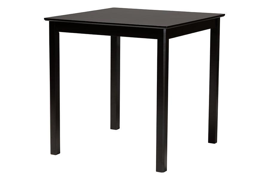 Baxton Studio Tafari Mid-Century Modern Dark Brown Finished Wood and Rattan Pub Set FredCo