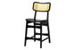 Baxton Studio Tafari Mid-Century Modern Dark Brown Finished Wood and Rattan Pub Set FredCo