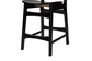 Baxton Studio Tafari Mid-Century Modern Dark Brown Finished Wood and Rattan Pub Set FredCo