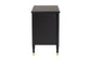 Baxton Studio Tamra Black Wood 6-Drawer Chest – Modern Transitional Bedroom Storage with Metallic Accents FredCo