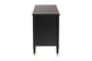 Baxton Studio Tamra Black Wood 6-Drawer Dresser – Modern Transitional Bedroom Storage with Metallic Accents FredCo
