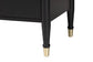 Baxton Studio Tamra King Four-Poster Bedroom Set – Black Wood Bed with Matching Dresser and Two Nightstands FredCo