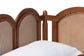 Baxton Studio Twin Carmiya Scalloped Daybed - Wooden Frame with Rattan Panels, Arched Boho Coastal Style Bed for Living Room or Guest Bedroom FredCo