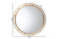 Baxton Studio Ulvi Antique Goldleaf Round Accent Mirror FredCo