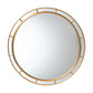 Baxton Studio Ulvi Antique Goldleaf Round Accent Mirror FredCo