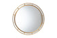 Baxton Studio Ulvi Antique Goldleaf Round Accent Mirror FredCo