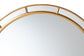 Baxton Studio Ulvi Antique Goldleaf Round Accent Mirror FredCo
