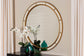 Baxton Studio Ulvi Antique Goldleaf Round Accent Mirror FredCo