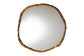 Baxton Studio Urania Wall Mirror - Irregular Shape Accent Mirror with Antique Goldleaf Frame, Modern Glam Accent for Living Room, Entryway, or Bedroom Decor FredCo