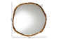 Baxton Studio Urania Wall Mirror - Irregular Shape Accent Mirror with Antique Goldleaf Frame, Modern Glam Accent for Living Room, Entryway, or Bedroom Decor FredCo