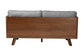 Baxton Studio Uriel Mid-Century Modern Grey Boucle Fabric Sofa FredCo