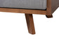 Baxton Studio Uriel Mid-Century Modern Grey Boucle Fabric Sofa FredCo