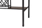 Baxton Studio Vintner Industrial Brown and Black Pub Table with Built-In Wine Cage FredCo
