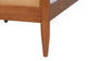 Baxton Studio Walthard Mid-Century Light Walnut Queen Platform Bed with Woven Rattan FredCo