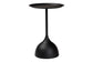 Baxton Studio Webb Black Metal Pedestal Side Table - Modern Accent Table with Round Tray Top for Indoor or Semi-Outdoor Use FredCo
