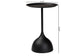 Baxton Studio Webb Black Metal Pedestal Side Table - Modern Accent Table with Round Tray Top for Indoor or Semi-Outdoor Use FredCo