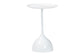 Baxton Studio Webb White Metal Pedestal Side Table - Modern Accent Table with Round Tray Top for Indoor or Semi-Outdoor Use FredCo